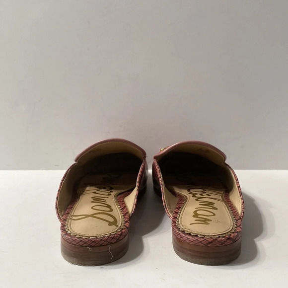 Sam Edelman Pink Black Linnie Plaid Print Apron Toe Buckle Slip On Mules Size 36 - Picture 5 of 10